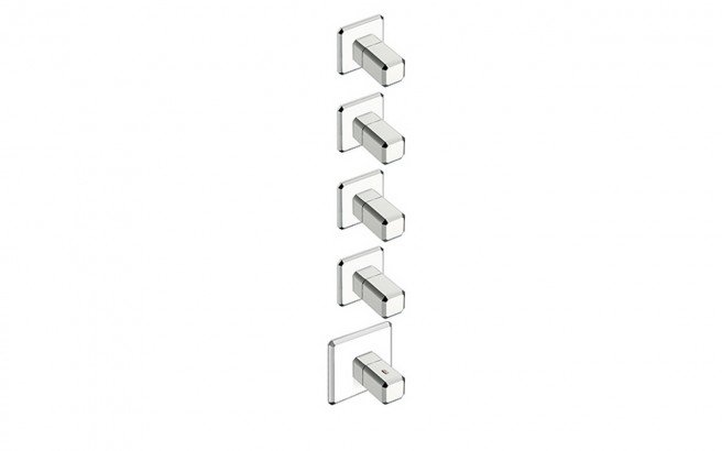 Aquatica Lorena 774 High Throughput Thermostatic Valve with 4 independent volume control valves web